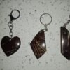Coconut Shell Key Tag