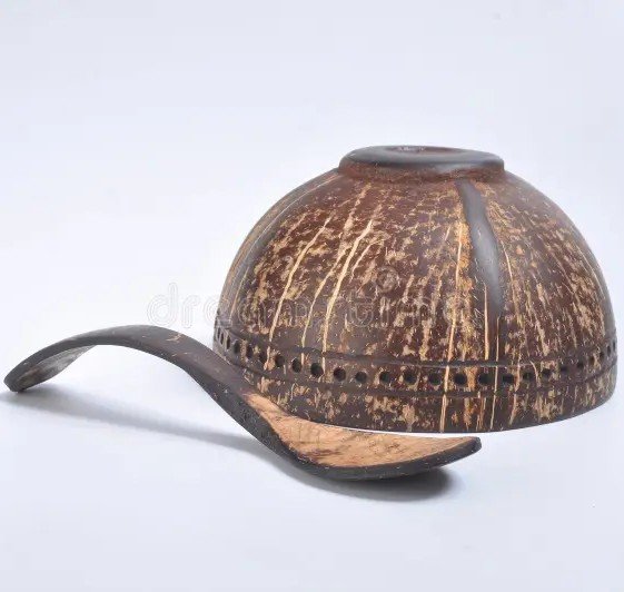 Coconut Shell Bowl and Spoon