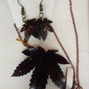 Handcrafted Coconut Shell Necklaces & Earrings